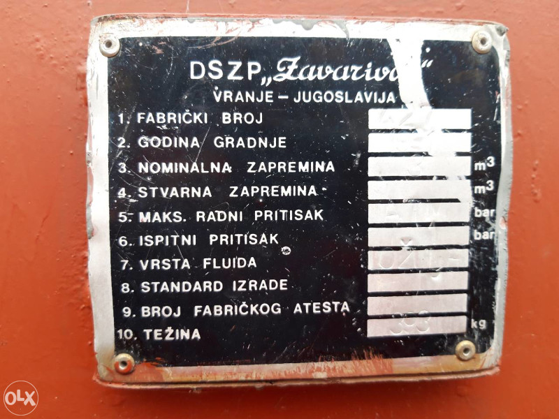 CISTERNA za lož ulje 3000L
