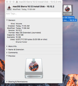 Mac OS X Sierra 10.12.2