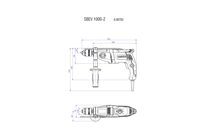 Metabo vibraciona bušilica SBEV 1000-2