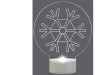 1229384 LED Božićna dekoracija Snježna pahuljica