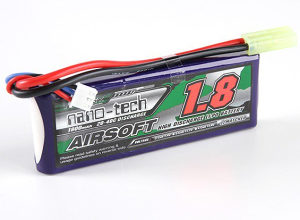AIRSOFT Baterija LiPo 1800mAh 40C 3S 11.1V