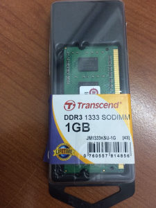 RAM 1GB DDR3 1333 SODIM Transcend