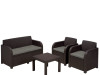 Vrtna garnitura rattan Georgia set smeđi 9879599 Keter