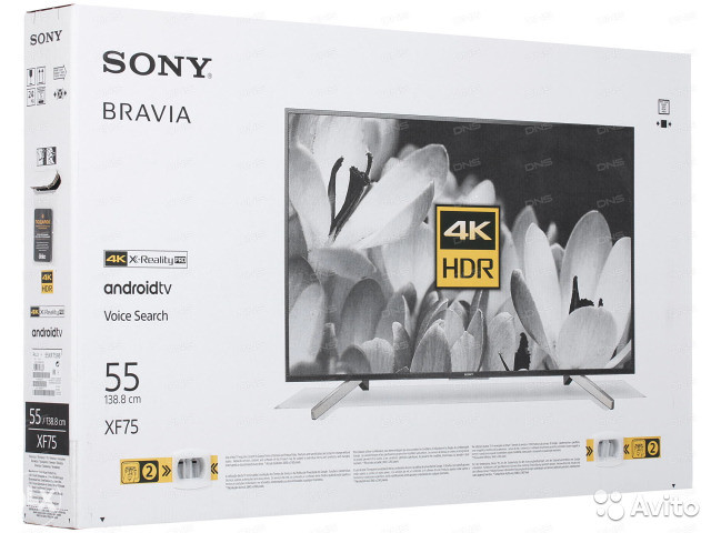 Sony ANDROID 4K 55" UltraHD TV KD55XF7596BAEP EU
