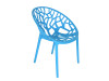 Moderna stolica A349 PVC plava