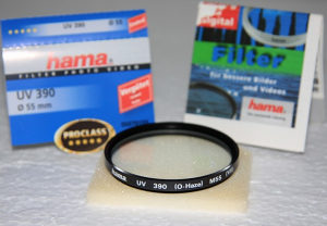 Filter UV 55mm 390 0-Haze PROCLASS Coated Hama