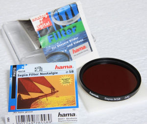 Filter 58mm Sepia Coated HAMA, za objektiv