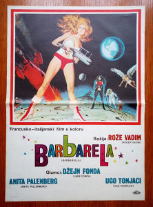 BARBARELLA Jane Fonda original kino plakat poster