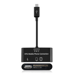 KIWIBIRD 3in1 micro USB OTG čitač kartica