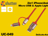 2in1 iPhone/Android USB Data Cable