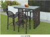 Set barski stol i stolice ratan 2115