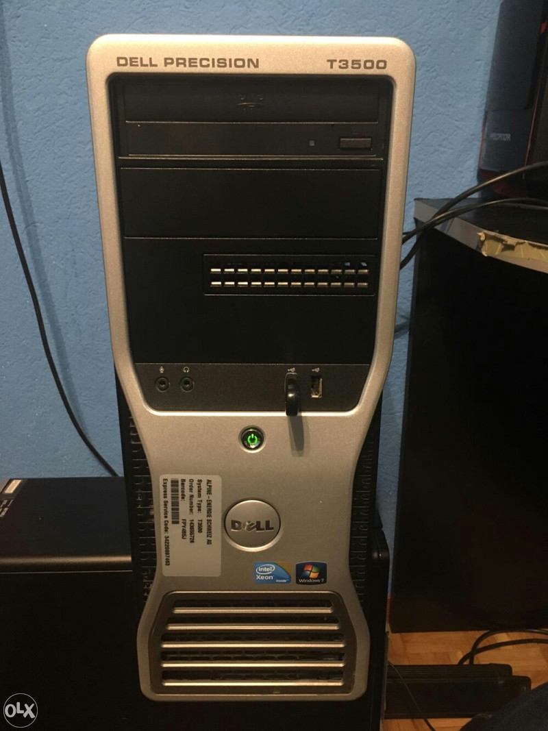 PC Dell Precision T3500 - Xeon 4Go, WinXP, Ports RS-232/LPT - Pour école Ou Jeux Anciens