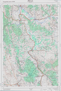 Vojne JNA Topografske karte