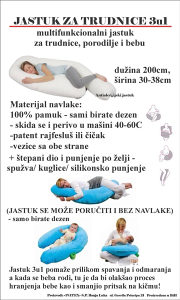 Multipraktični jastuk Trudnicki jastuk 3u1