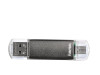 HAMA LAETA TWIN USB 2.0 64GB, 10MB/s, sivi (123926)