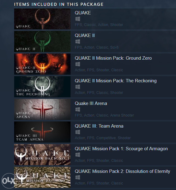 QUAKE COLLECTION Steam Key GLOBAL