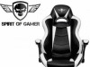 Gaming stolica Spirit of gamer RACING crno-bijela