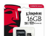 KINGSTON 16GB MICRO SD HC SA ADAPTEROM