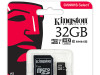 KINGSTON 32GB MICRO SD HC SA ADAPTEROM