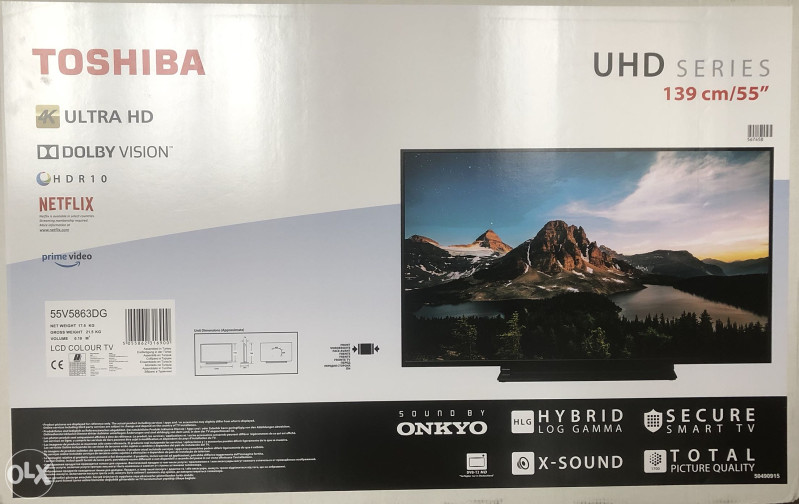Toshiba UHD 4K 55V5863DG Smart TV
