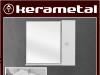 Ogledalo s ormarićem Domino K-75, bijela 75x18x70