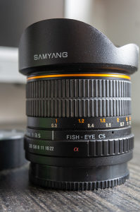 Samyang Fish-eye 8mm 1:3.5 sony Alpha