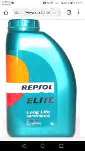4 lit - 45,90 KM REPSOL motorno ulje 5w30 507/504