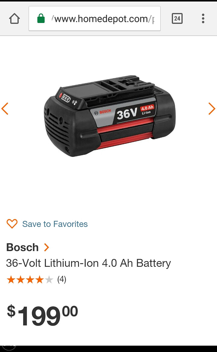Bosch baterija 36V 4.0Ah (Garancija 3 mjeseca)