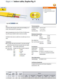 Opticki kabal OM3 multimode optičko kablo fiber NOV