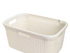 Koš za čisto rublje 40L bijeli rattan 0708-885