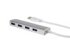 1234385 4-portni USB 3.0 hub s aluminijskim kućištem
