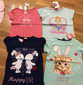 Majice i hlace za djevojčice H&M, C&a, Kik