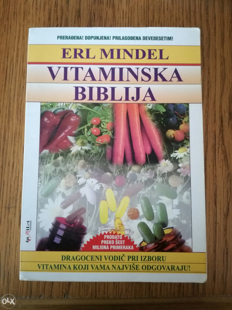 Knjiga "Vitaminska biblija" Erl Mindel - Medicina i liječenje - OLX.ba