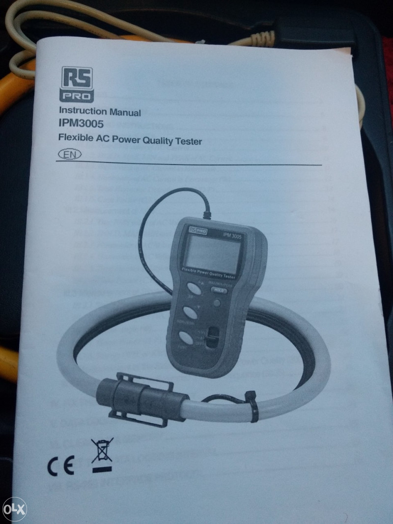 RS PRO Flexible AC Power Quality Tester IPM3005 Ampermetri OLX.ba