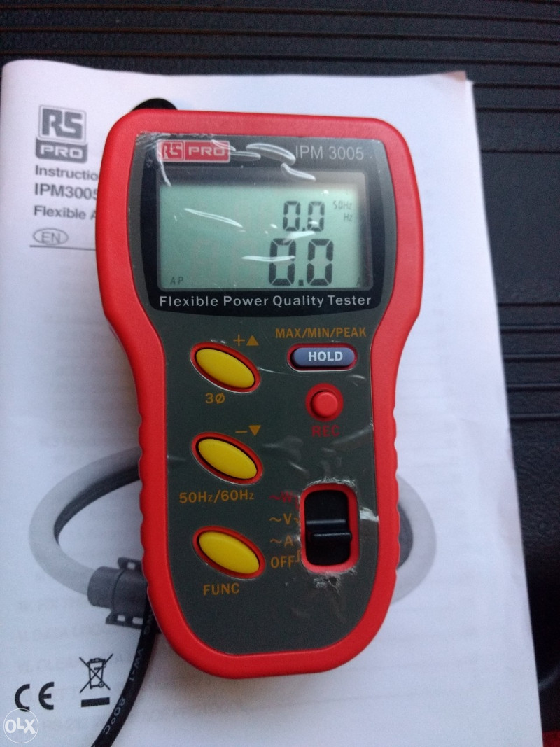 RS PRO Flexible AC Power Quality Tester IPM3005 Ampermetri OLX.ba