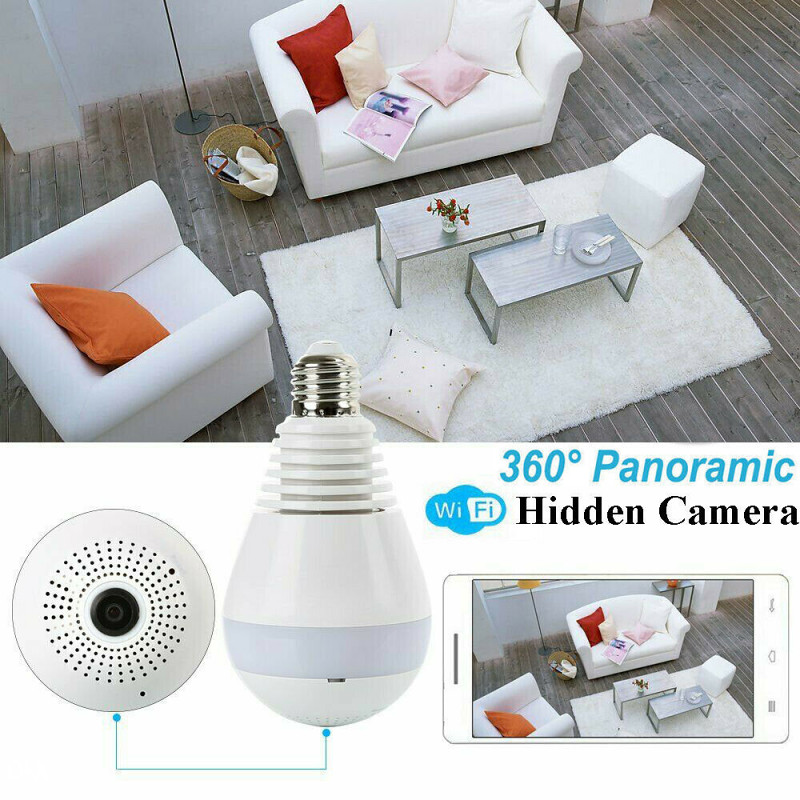 Kamera u sijalici 360 stepeni FullHD panorama - Video nadzor - OLX.ba