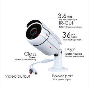 Vanjska AHD kamera 2.0 MP video nadzor