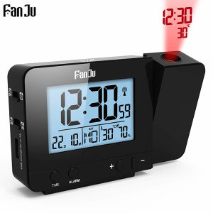 FanJu FJ3531 Projection Alarm Clock with Temperature