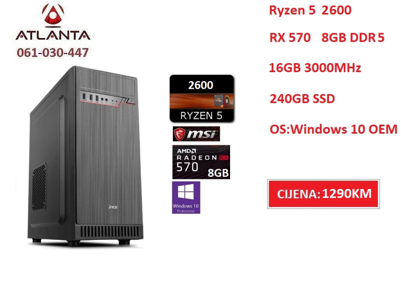 Rx 570 With Ryzen 2600 Amd Ryzen 2600 Rx 570