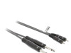 AUDIO MIKROFONSKI KABAL 2X6.35mm/2XRCA 3m (018634)