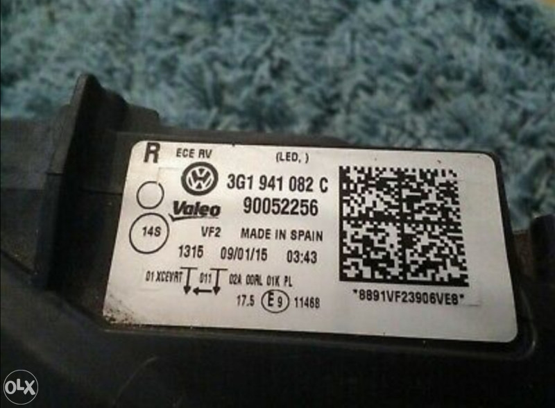 Far desni passat 8 b8 led 3g1941082C