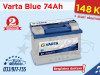 Akumulator Varta Blue 74Ah - 148 KM # BESPLATNA DOSTAVA