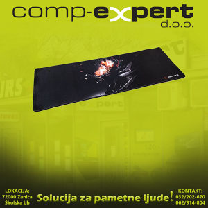 RAMPAGE Gaming podloga za mis Combat Zone XL black