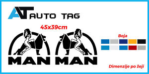 Stikeri i auto naljepnice/naljepnica za kamion MAN !