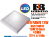 LED PANEL/LED PANELI 12W Nadžbukni 168X168mm 4000K