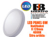 LED PANEL/LED PANELI 6W Nadžbukni Fi120mm 4000K