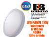 LED PANEL/LED PANELI 12W Nadžbukni Fi168mm 4000K