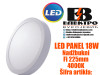 LED PANEL/LED PANELI 18W Nadžbukni Fi225mm 4000K
