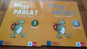 Knjiga i radni list za učenje njemačkog Wo ist Paula? 1