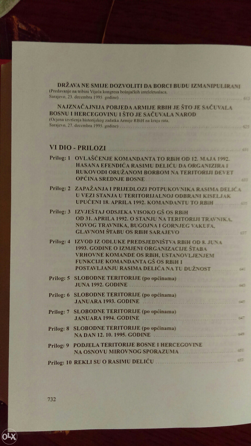 Knjiga ARBiH Cast je braniti Bosnu Rasim Delic